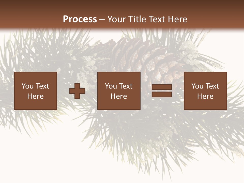 Conifer Pine Fir Branch PowerPoint Template