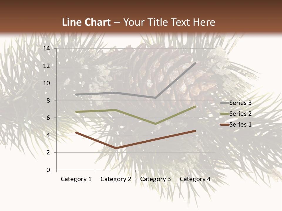 Conifer Pine Fir Branch PowerPoint Template