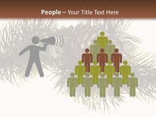 Conifer Pine Fir Branch PowerPoint Template