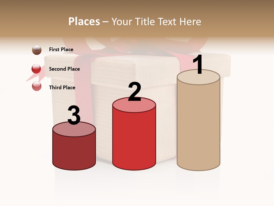 Present Birthday Ribbon PowerPoint Template