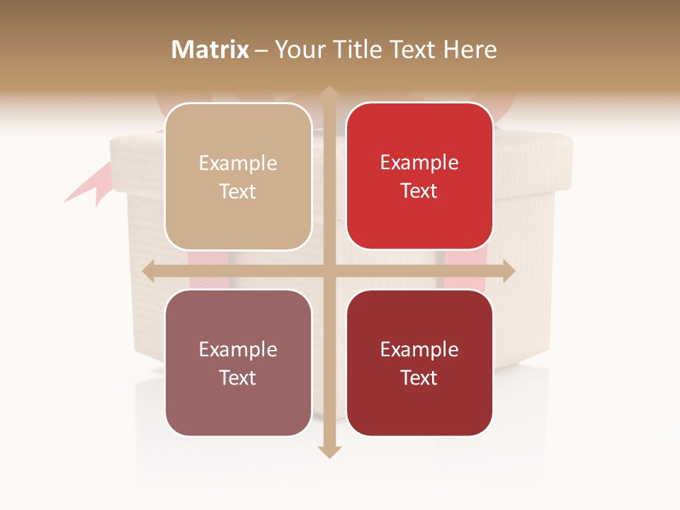 Present Birthday Ribbon PowerPoint Template