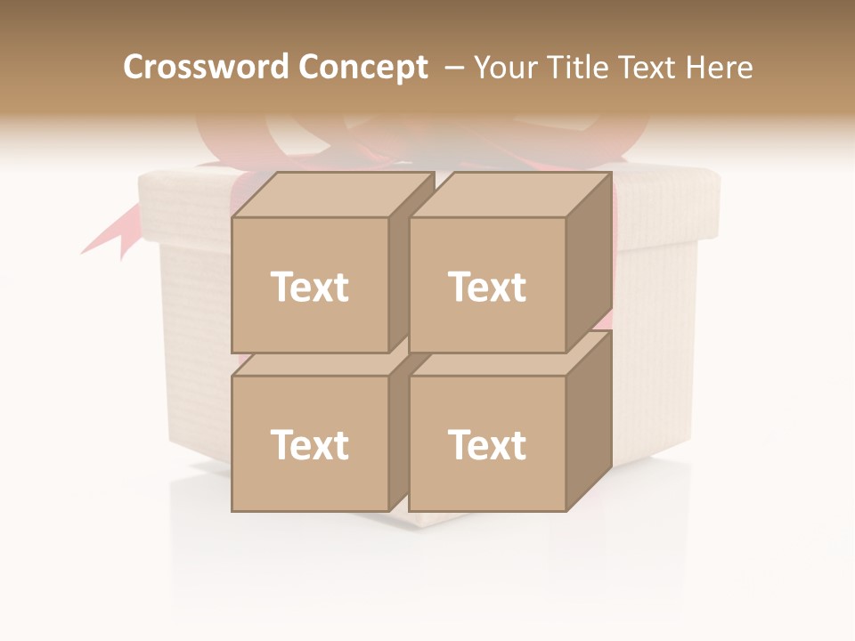 Present Birthday Ribbon PowerPoint Template