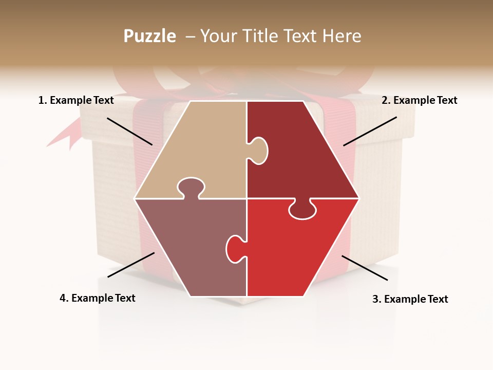 Present Birthday Ribbon PowerPoint Template