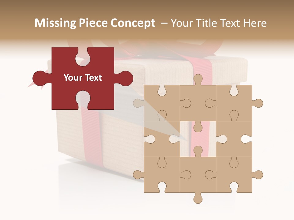 Present Birthday Ribbon PowerPoint Template