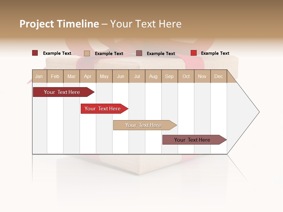 Present Birthday Ribbon PowerPoint Template