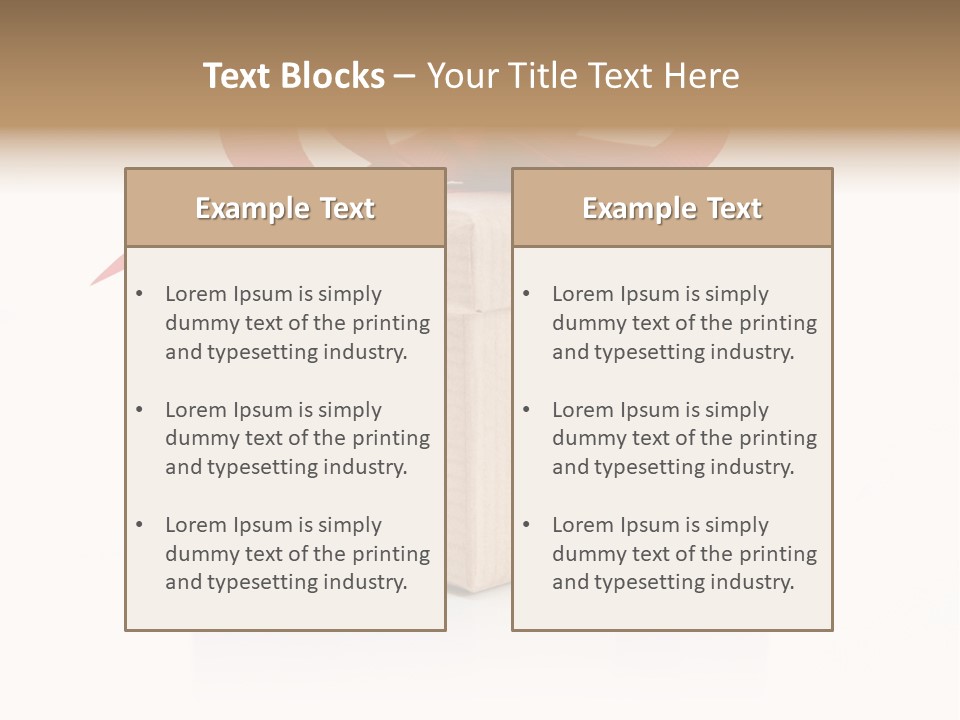 Present Birthday Ribbon PowerPoint Template