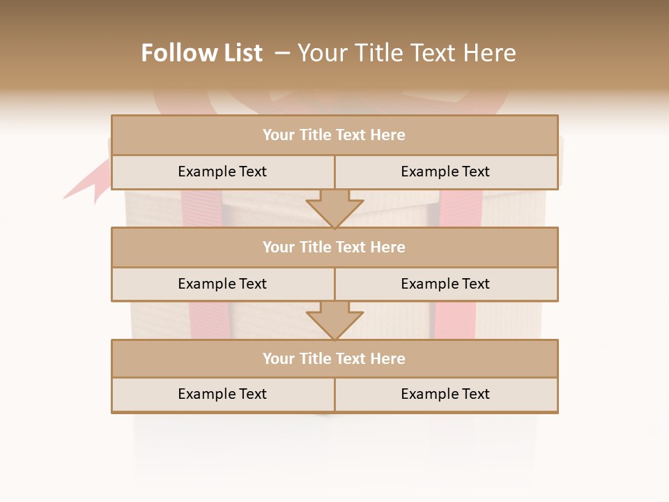 Present Birthday Ribbon PowerPoint Template