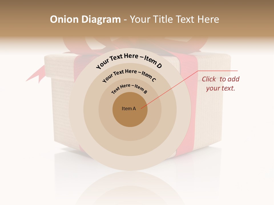 Present Birthday Ribbon PowerPoint Template