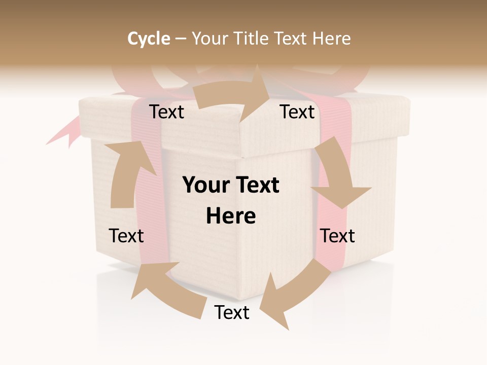 Present Birthday Ribbon PowerPoint Template