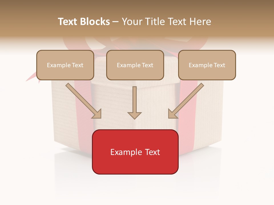 Present Birthday Ribbon PowerPoint Template