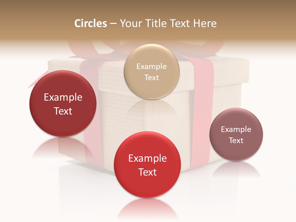 Present Birthday Ribbon PowerPoint Template