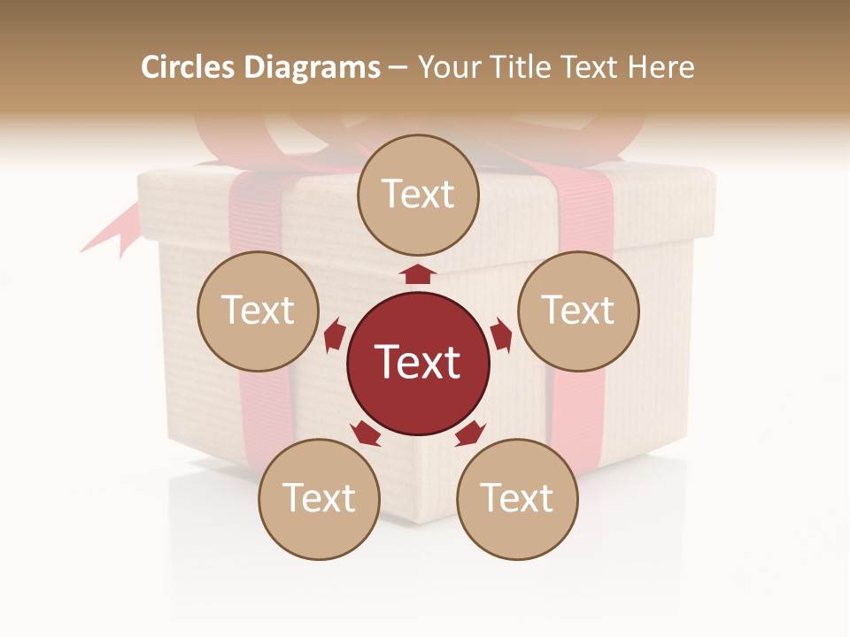 Present Birthday Ribbon PowerPoint Template