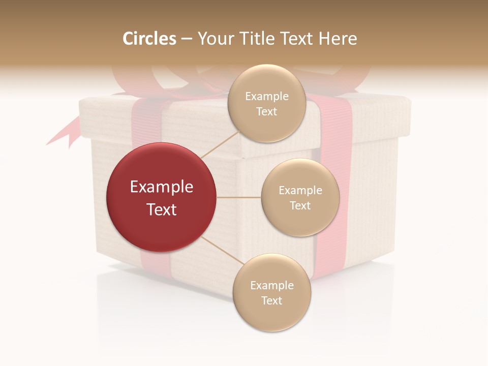 Present Birthday Ribbon PowerPoint Template