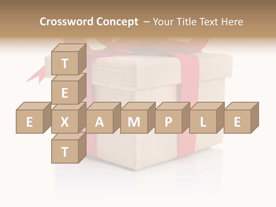 Present Birthday Ribbon PowerPoint Template