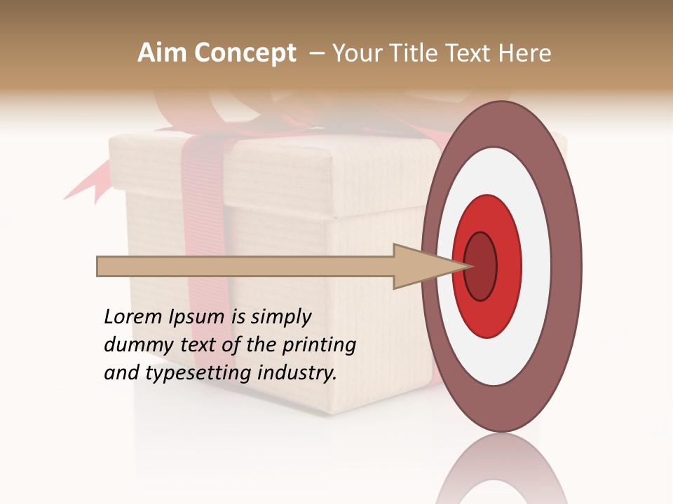 Present Birthday Ribbon PowerPoint Template