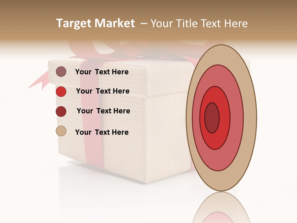 Present Birthday Ribbon PowerPoint Template