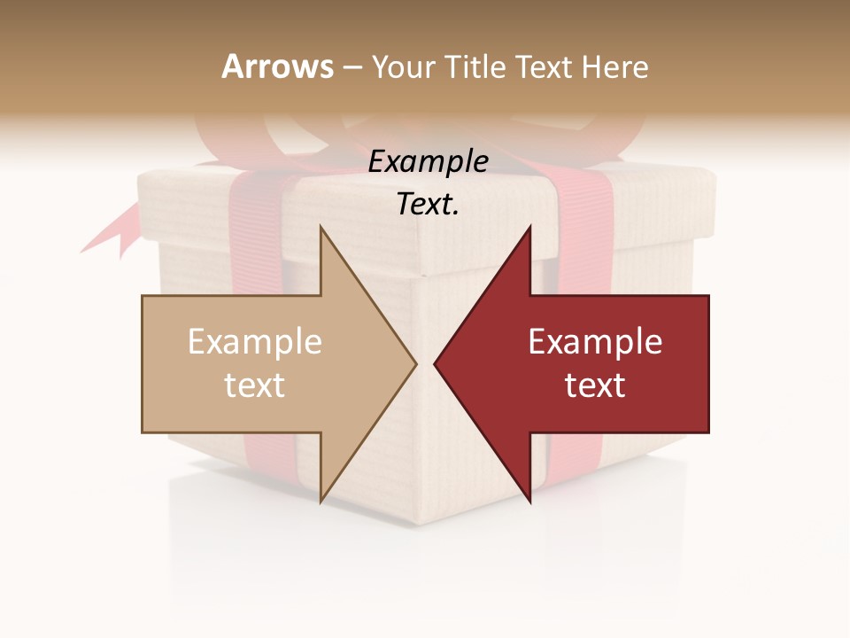 Present Birthday Ribbon PowerPoint Template