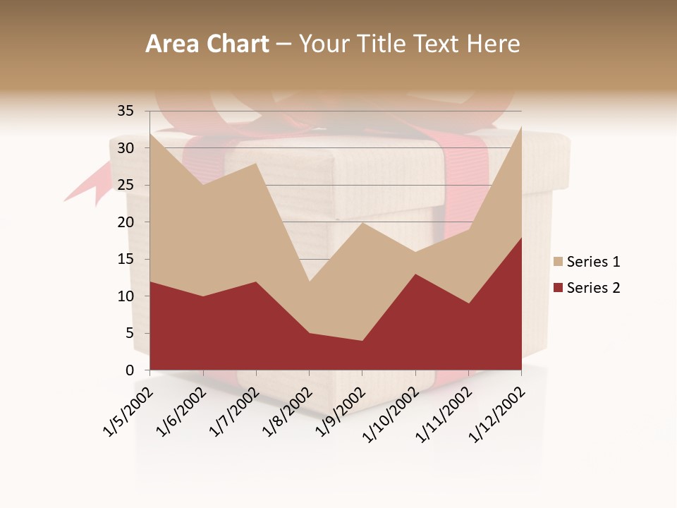 Present Birthday Ribbon PowerPoint Template