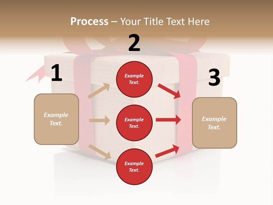 Present Birthday Ribbon PowerPoint Template