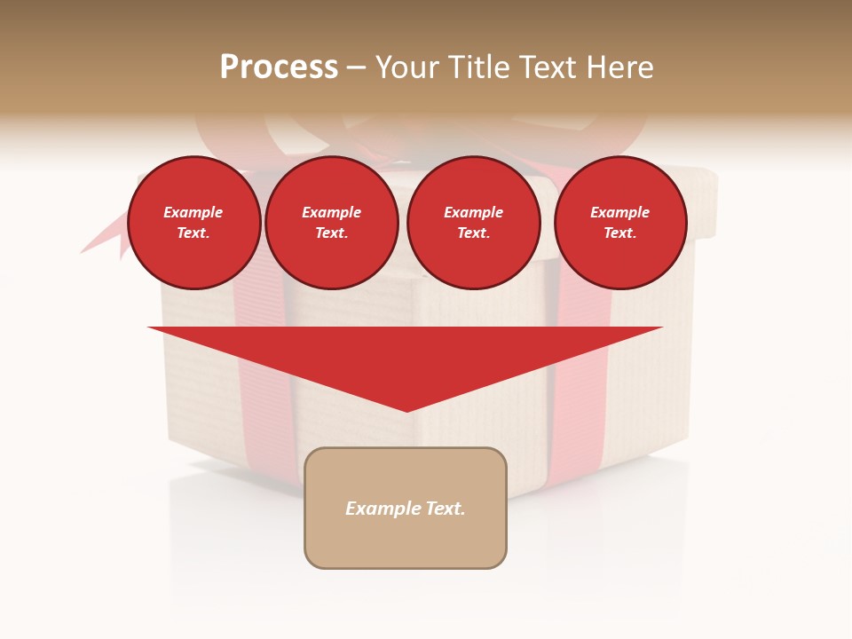 Present Birthday Ribbon PowerPoint Template