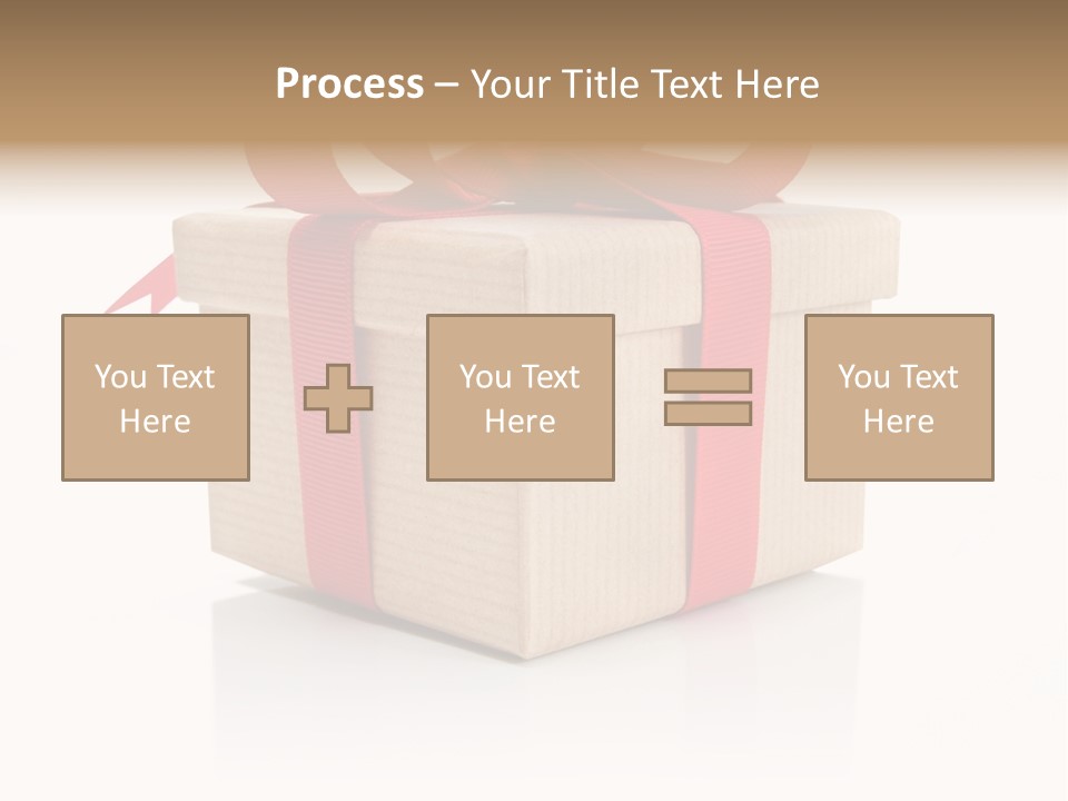 Present Birthday Ribbon PowerPoint Template