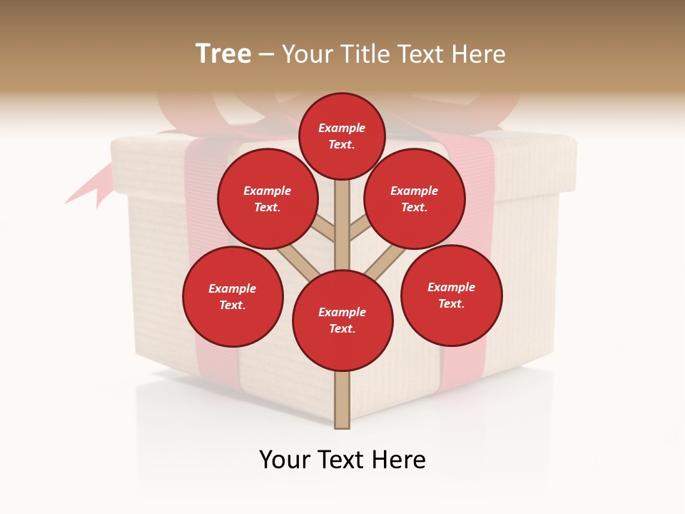 Present Birthday Ribbon PowerPoint Template