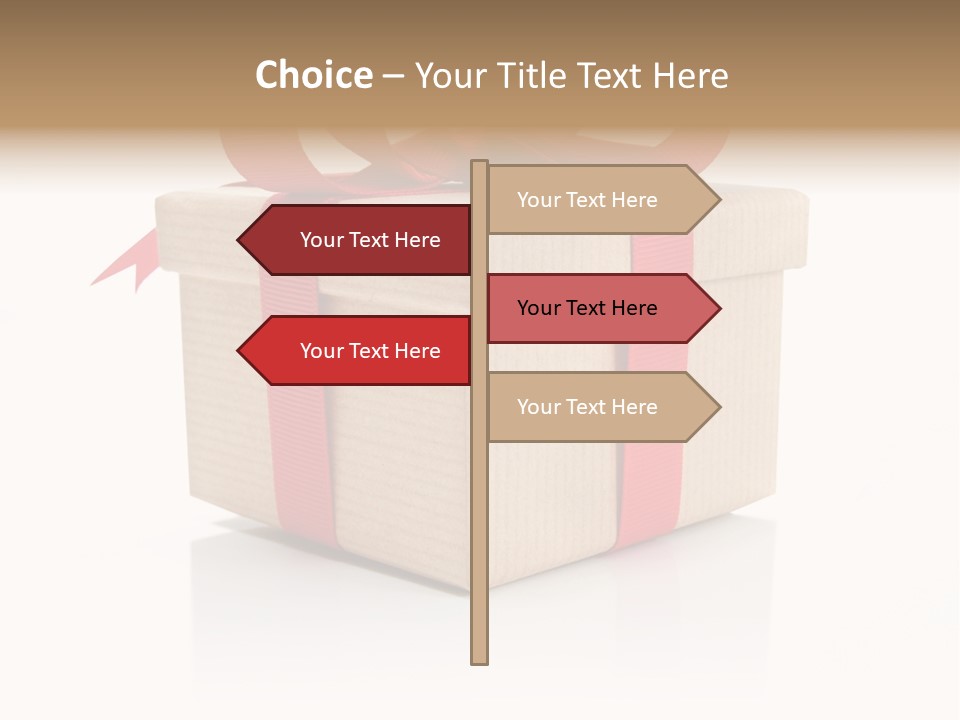 Present Birthday Ribbon PowerPoint Template