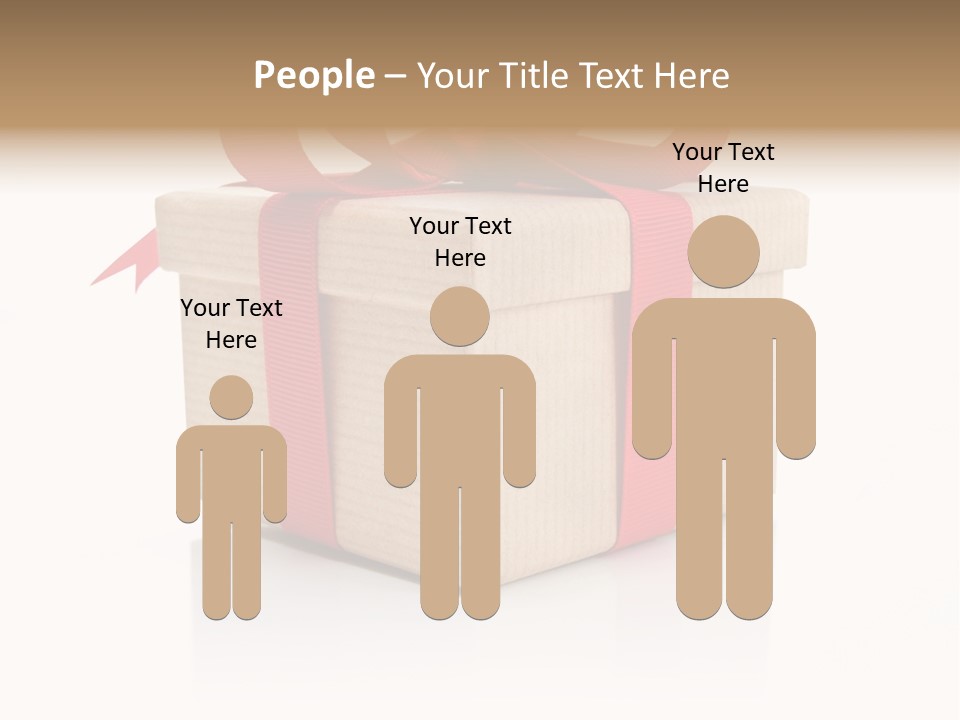 Present Birthday Ribbon PowerPoint Template