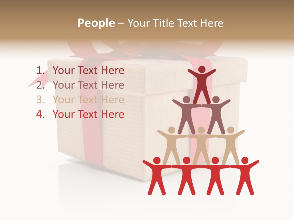Present Birthday Ribbon PowerPoint Template