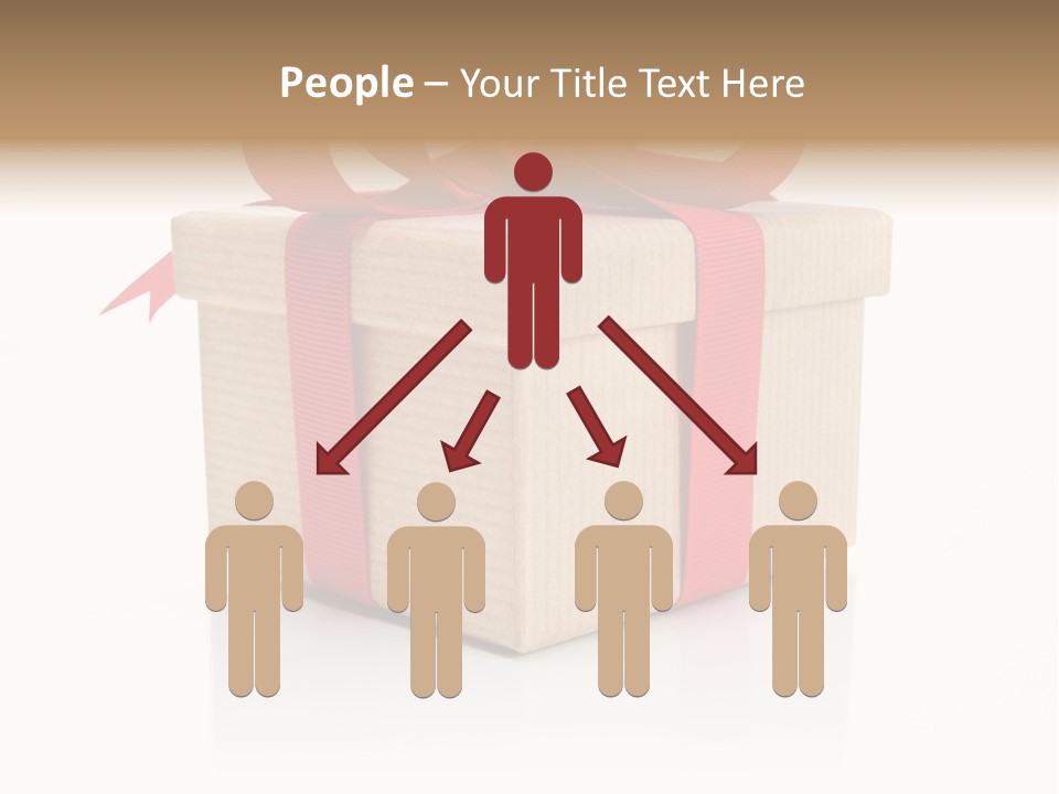 Present Birthday Ribbon PowerPoint Template