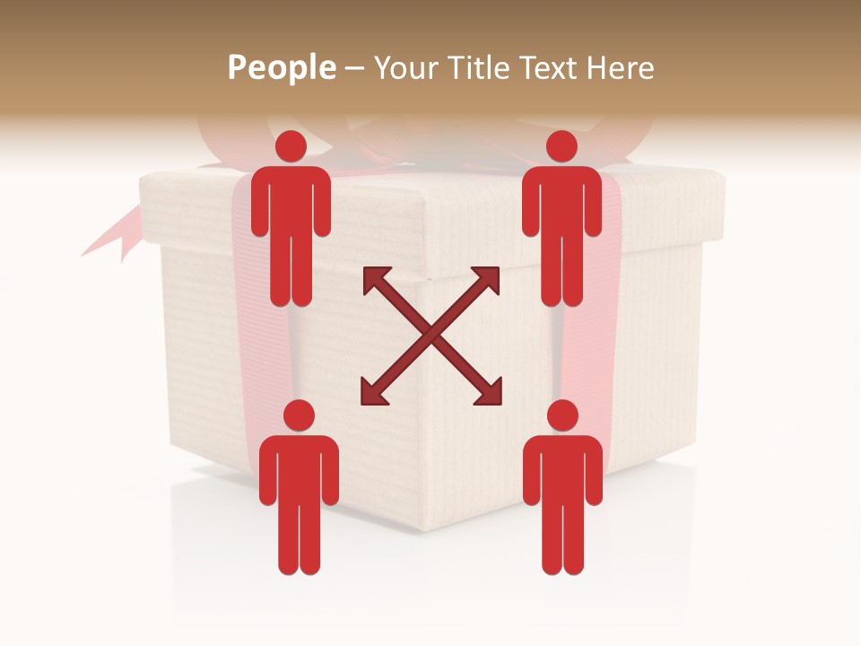 Present Birthday Ribbon PowerPoint Template