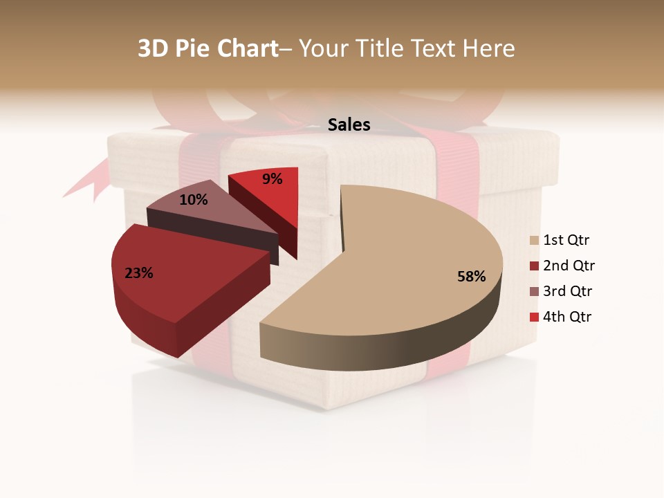 Present Birthday Ribbon PowerPoint Template