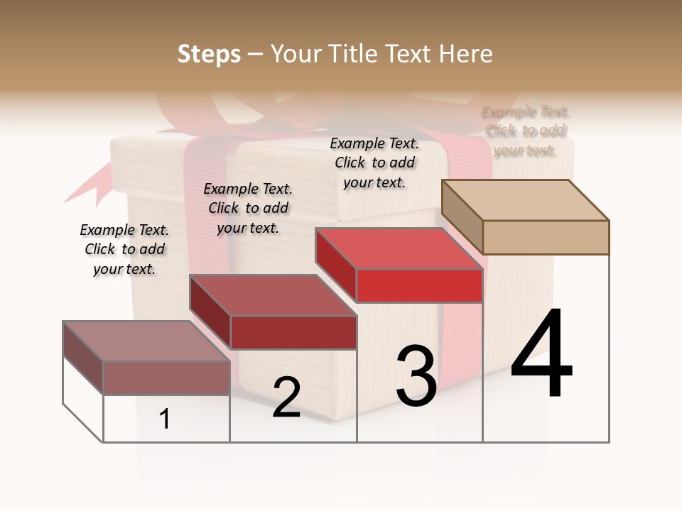 Present Birthday Ribbon PowerPoint Template