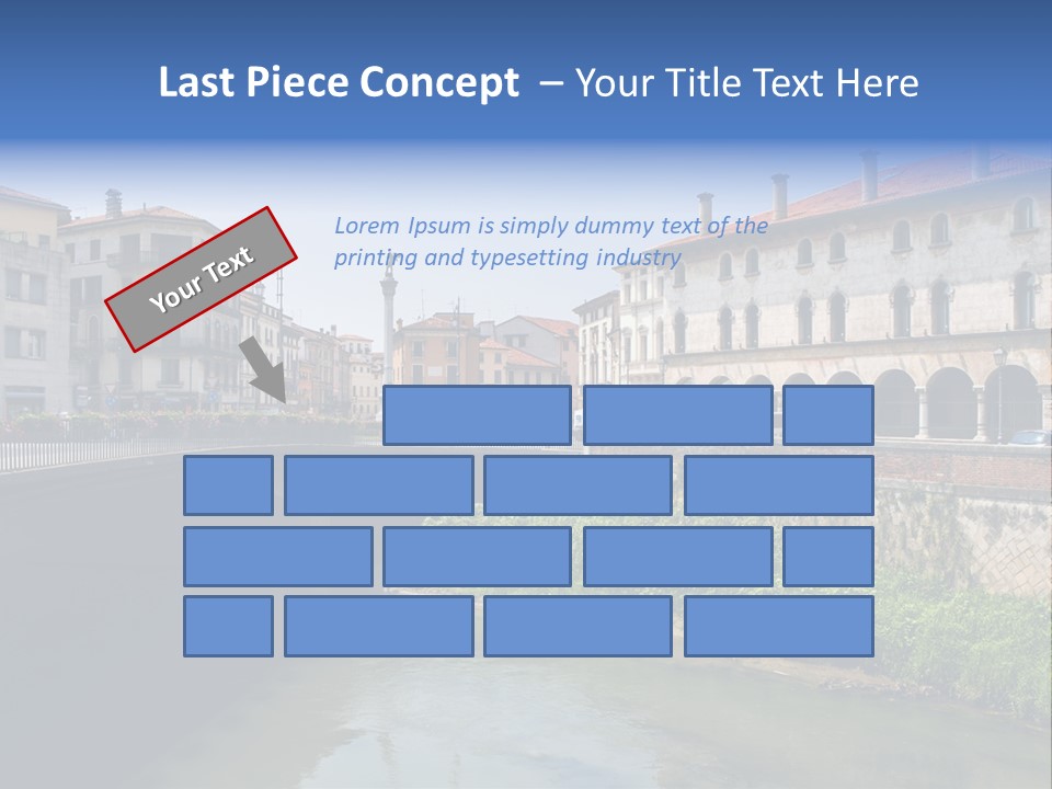 River Windows Pedestal PowerPoint Template