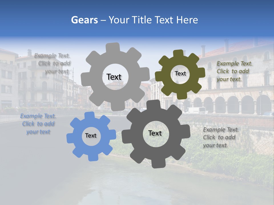 River Windows Pedestal PowerPoint Template