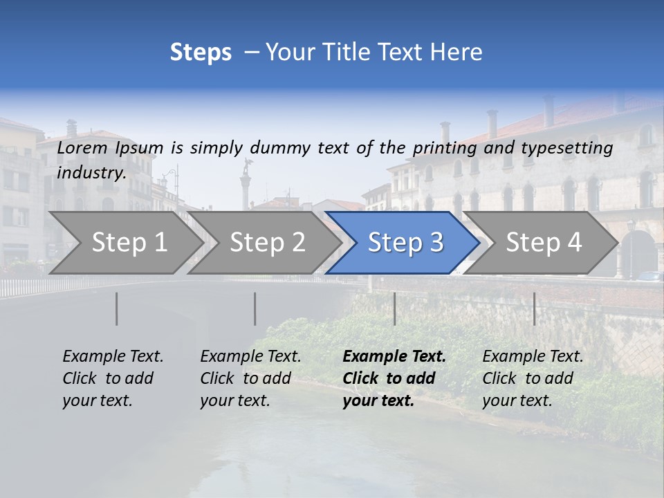 River Windows Pedestal PowerPoint Template