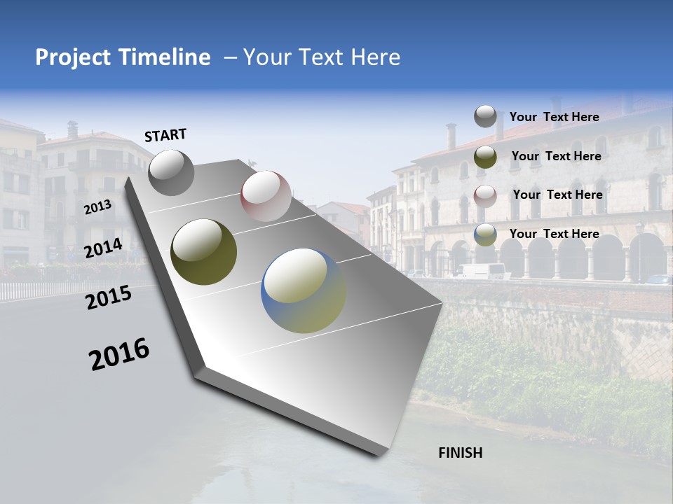 River Windows Pedestal PowerPoint Template