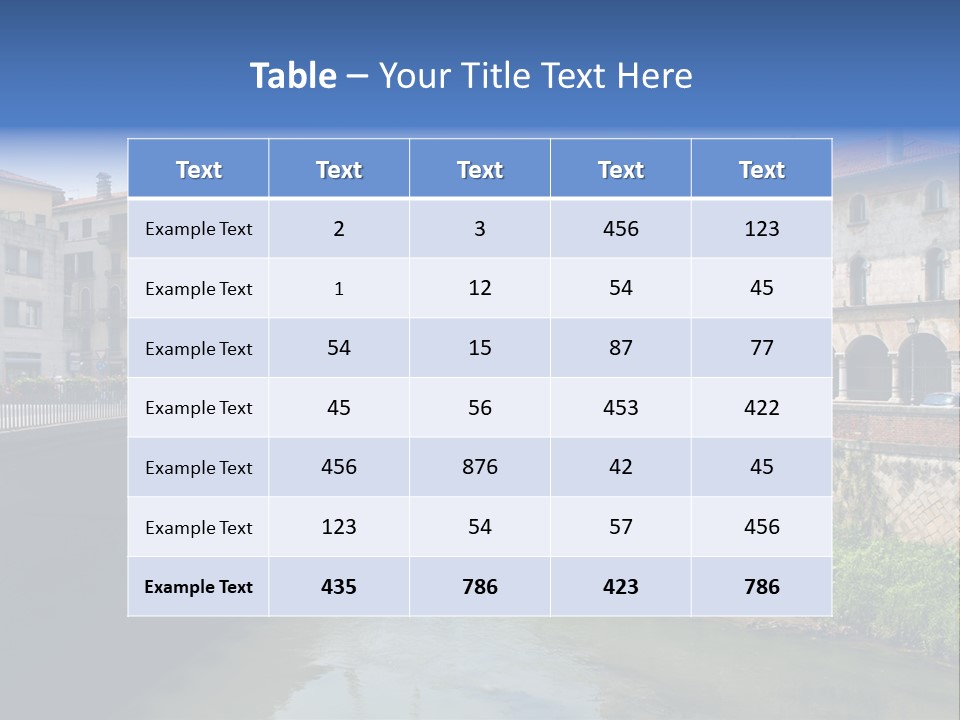 River Windows Pedestal PowerPoint Template