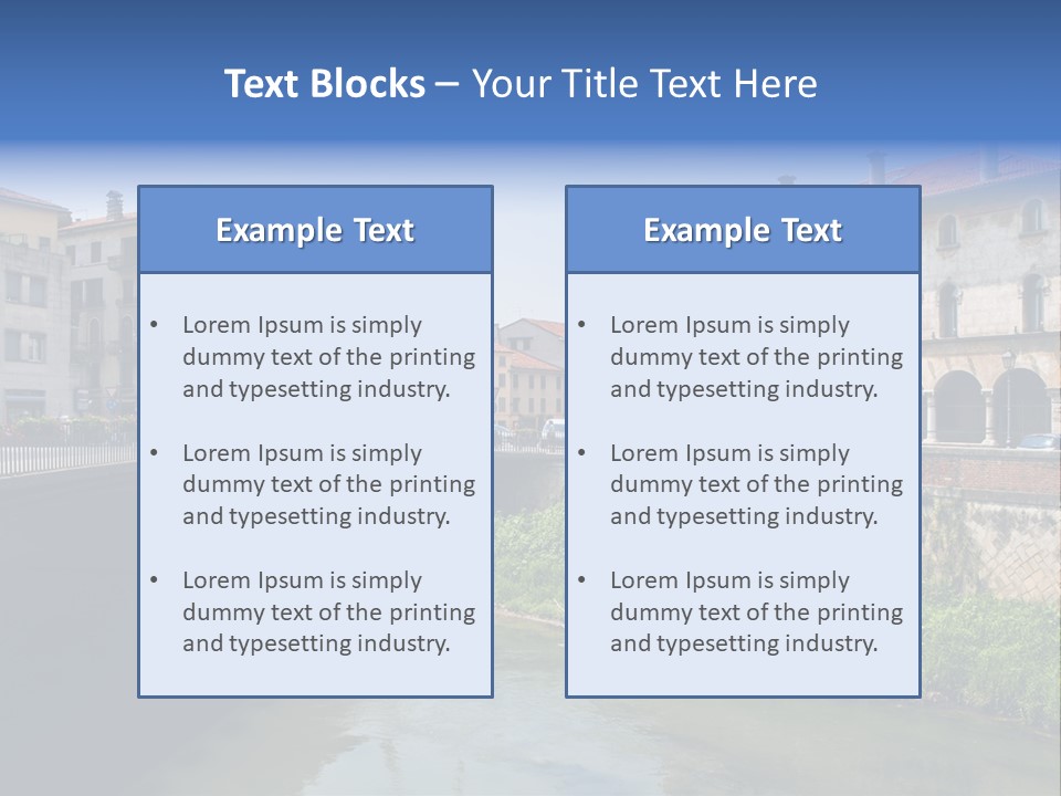 River Windows Pedestal PowerPoint Template