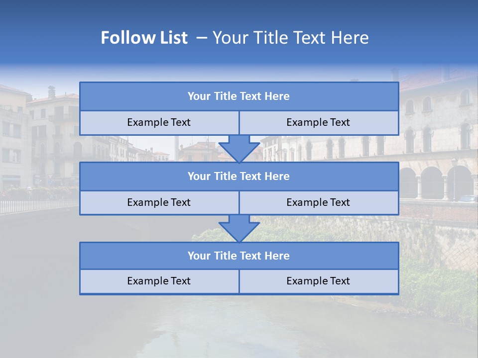 River Windows Pedestal PowerPoint Template