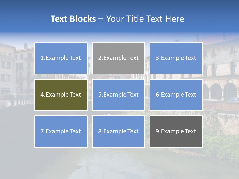 River Windows Pedestal PowerPoint Template