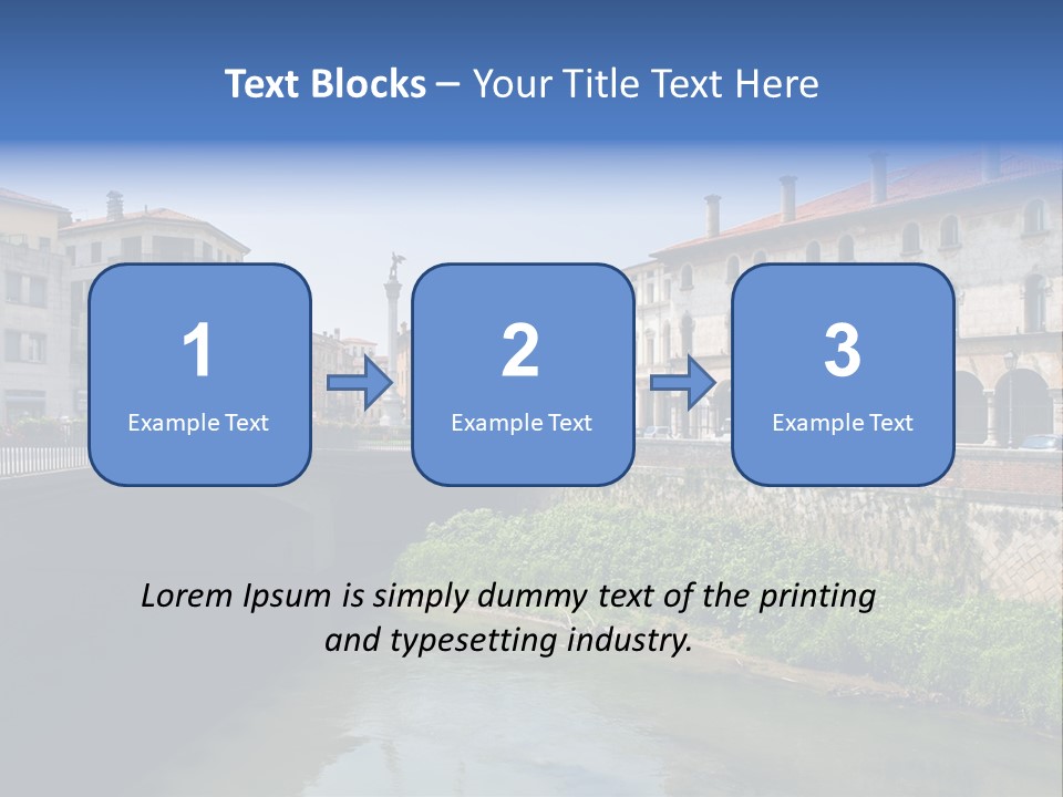 River Windows Pedestal PowerPoint Template