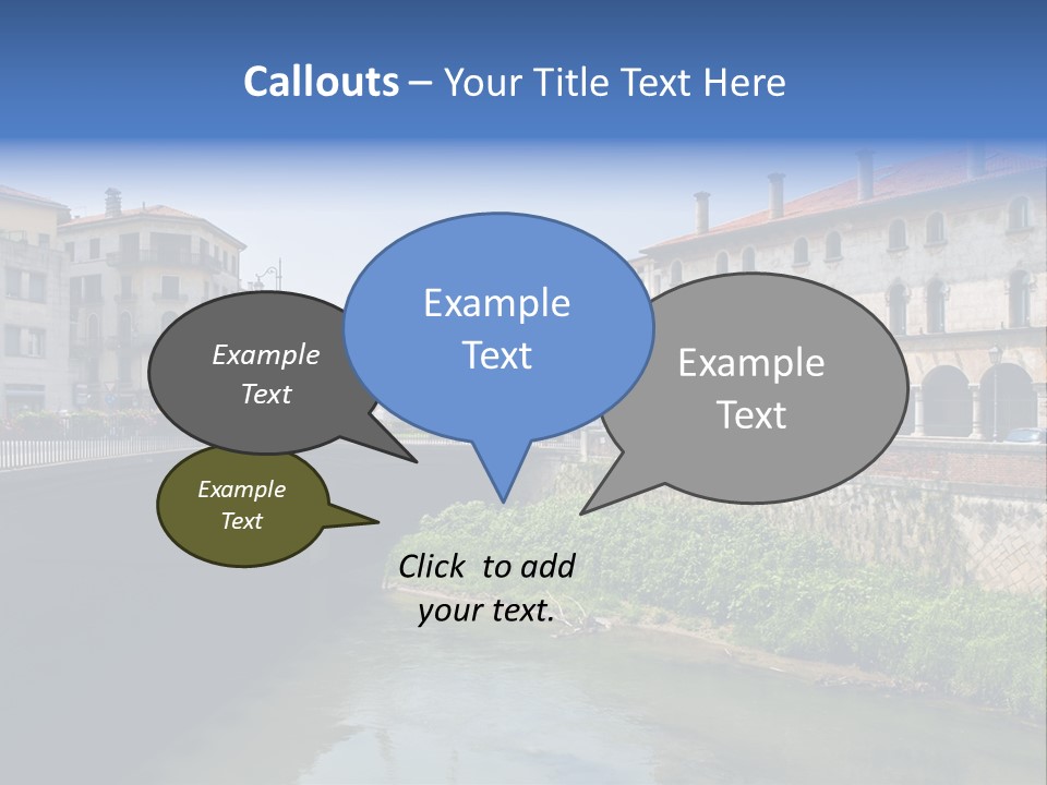 River Windows Pedestal PowerPoint Template
