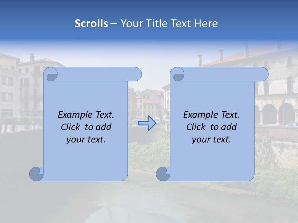 River Windows Pedestal PowerPoint Template
