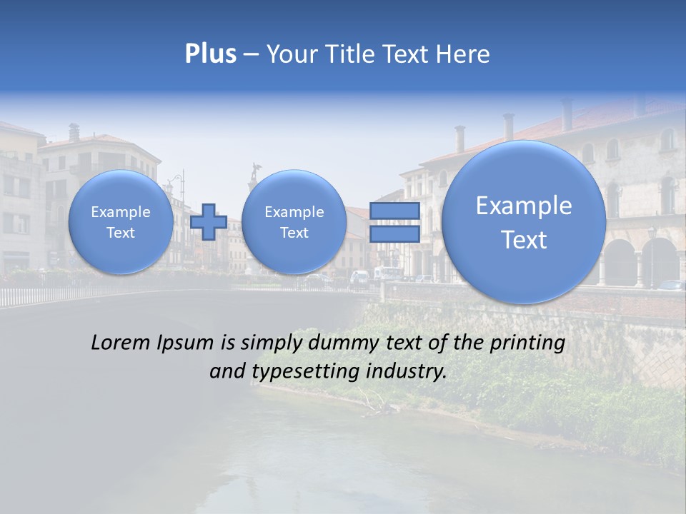 River Windows Pedestal PowerPoint Template