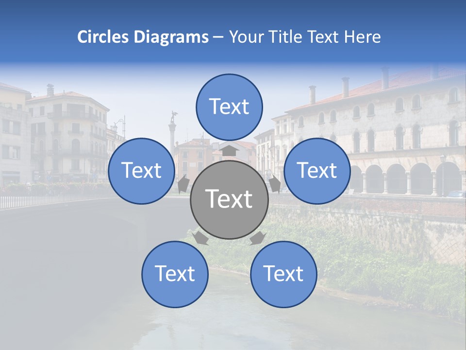 River Windows Pedestal PowerPoint Template