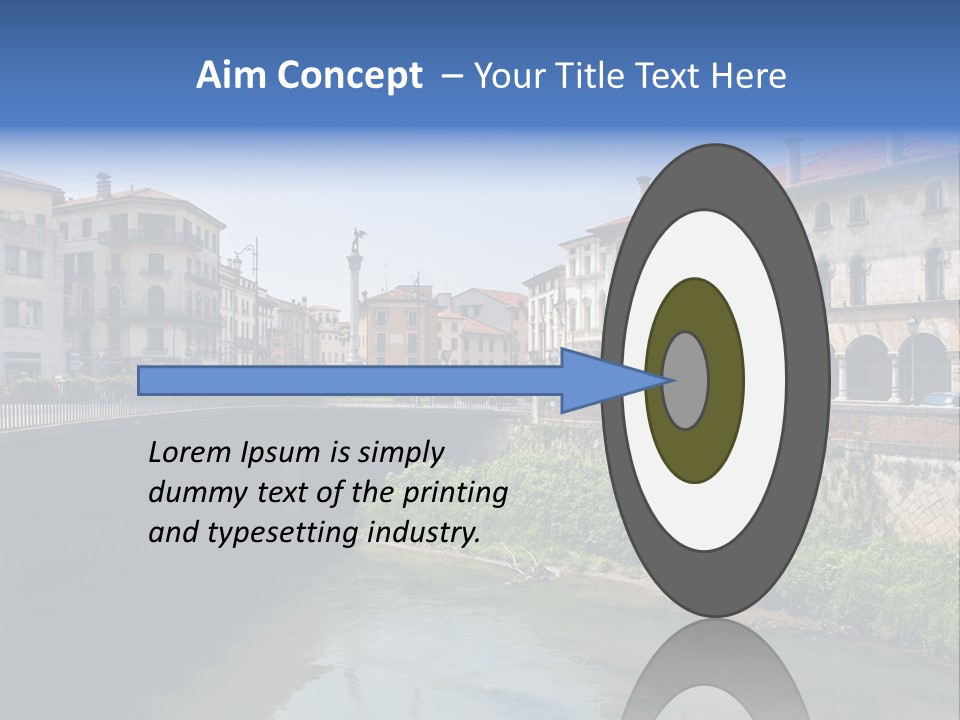 River Windows Pedestal PowerPoint Template