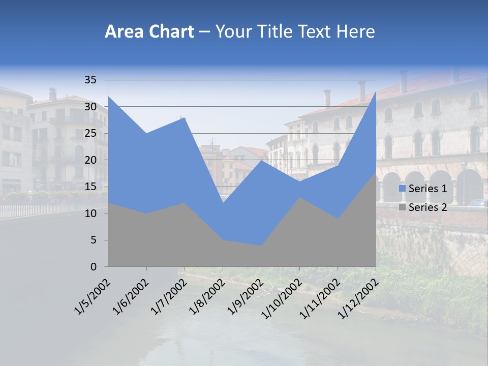 River Windows Pedestal PowerPoint Template