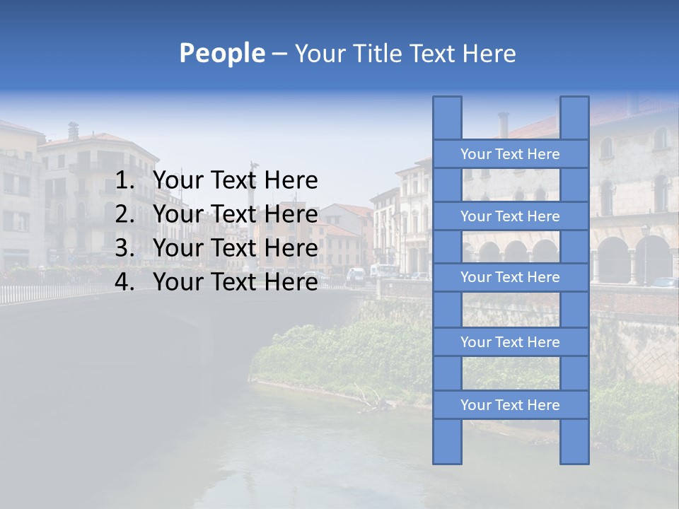 River Windows Pedestal PowerPoint Template