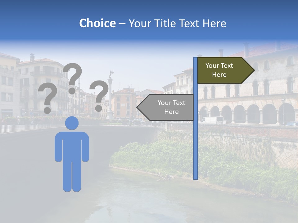 River Windows Pedestal PowerPoint Template